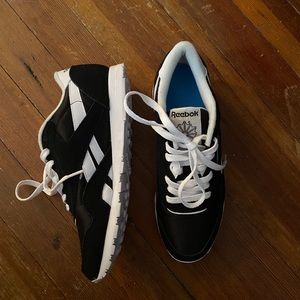 Reebok Classic White and Black Sneakers